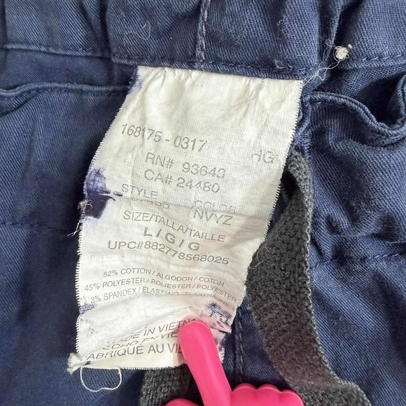 Women's Dickies Navy Blue Scrub‎ Pants Cargo Utility Drawstring Size L - Picture 6 of 6